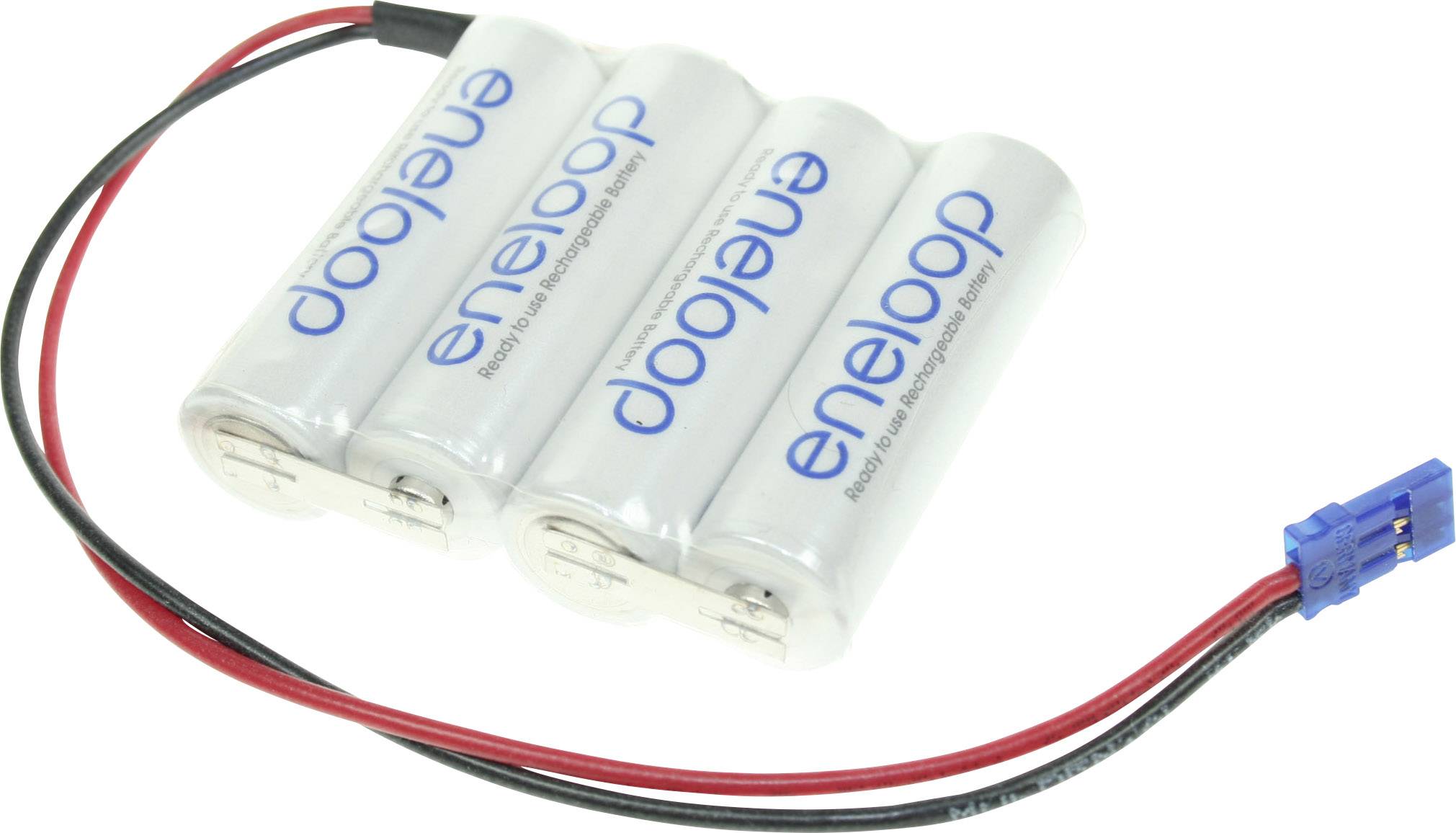 Pakiet akumulatorów AA, NiMH Panasonic eneloop Reihe F1x4 Graupner, Ilość ogniw: 4, 4.8 V, 1900 mAh, Przewód, wtyczka - obrazek 1