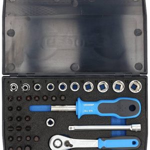 Zestaw kluczy nasadowych Gedore D20KMU-20 1822373 1/4″ (6,3 mm) Zestaw kluczy nasadowych Gedore D20KMU-20 1822373 1/4″ (6,3 mm)