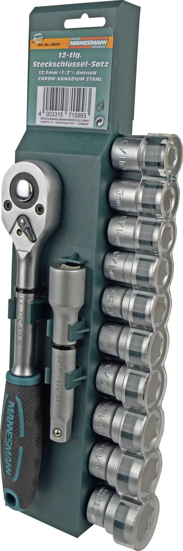 Zestaw kluczy nasadowych Brüder Mannesmann M29111 M29111 1/2″ (12.5 mm)