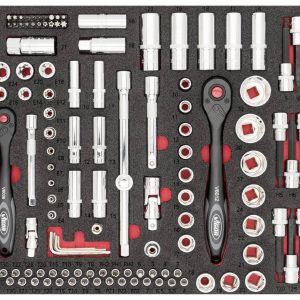 Zestaw kluczy nasadowych Vigor V4586 1/4″ (6,3 mm), 3/8″ (10 mm) Zestaw kluczy nasadowych Vigor V4586 1/4″ (6,3 mm), 3/8″ (10 mm)