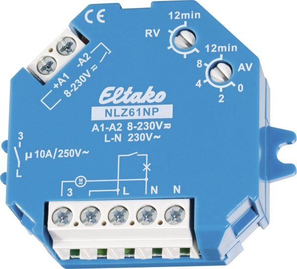 Wyłącznik czasowy Eltaco TLZ61NP-8, 1 – 12 min., 10 A, 230 V