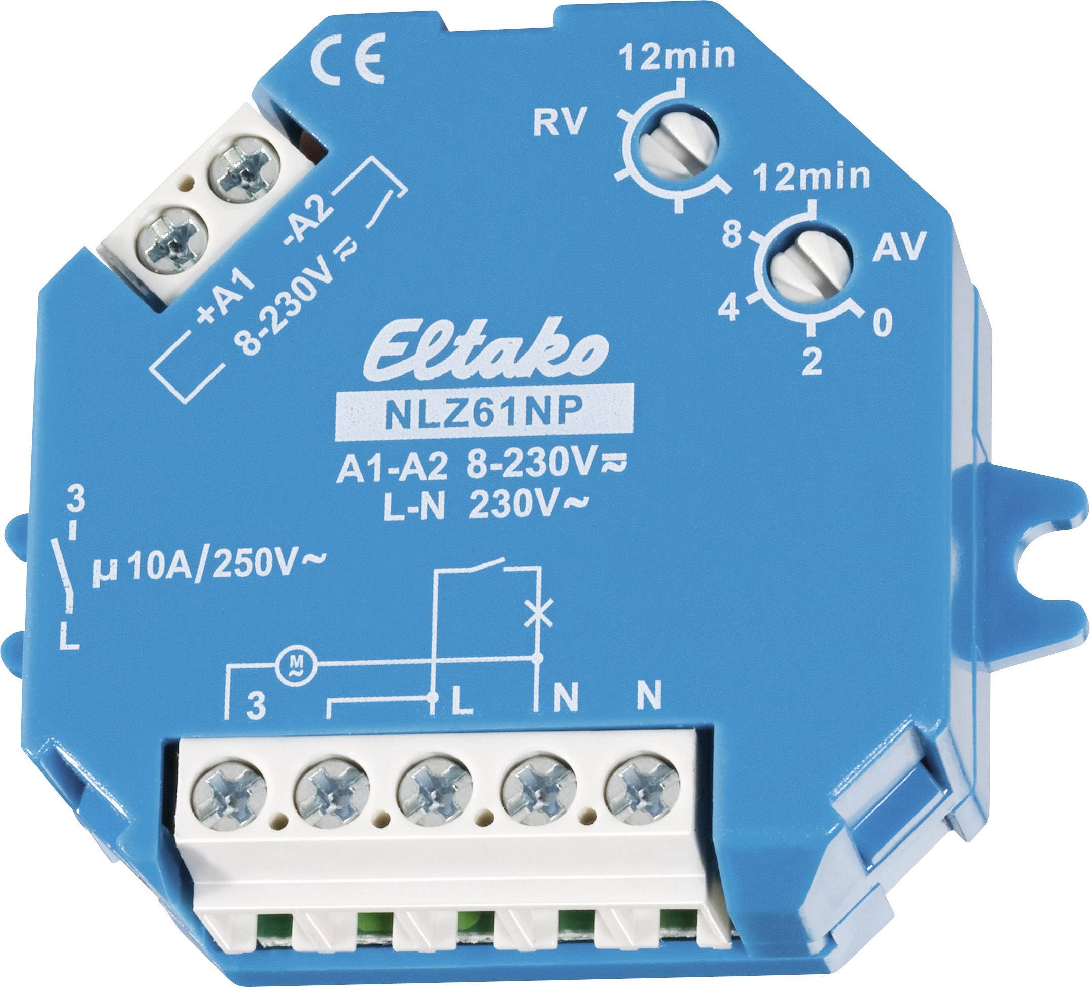 Wyłącznik czasowy Eltaco TLZ61NP-8, 1 - 12 min., 10 A, 230 V - obrazek 1
