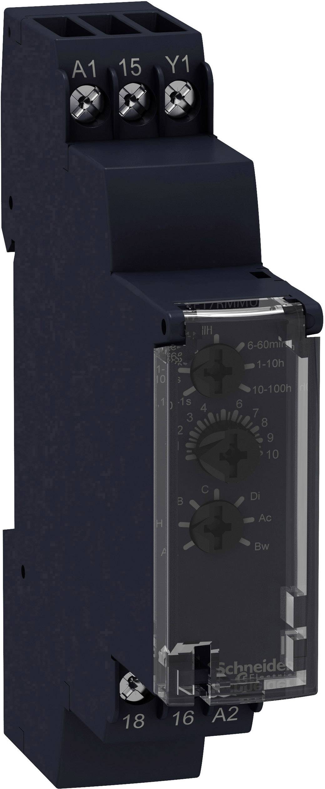 Przekaźnik czasowy Schneider Electric RE17RMMU, 0.1 s - 100 h, 250 V/AC, 8 A, 1 szt. - obrazek 1