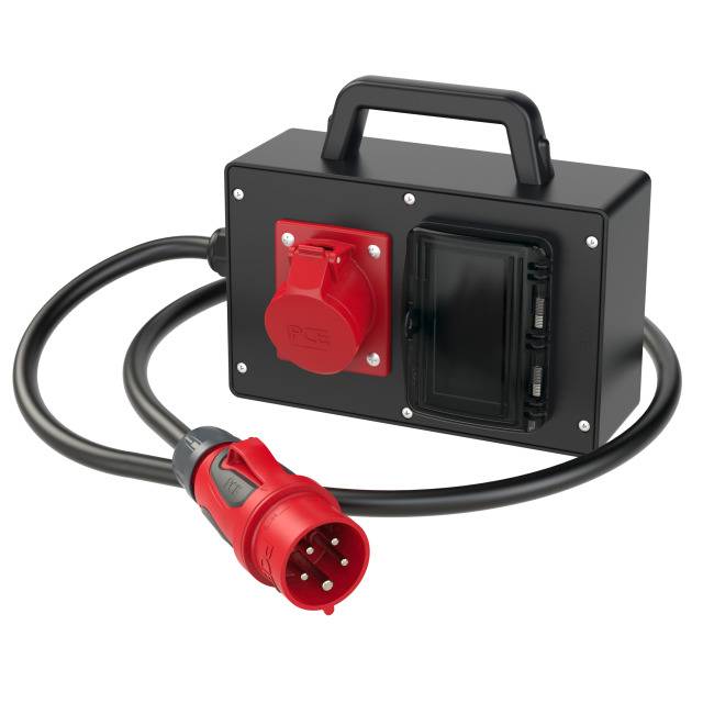 Tablica rozdzielcza PCE 9216635, 400 V, 32/16A, IP44, wtyczka CEE - obrazek 1