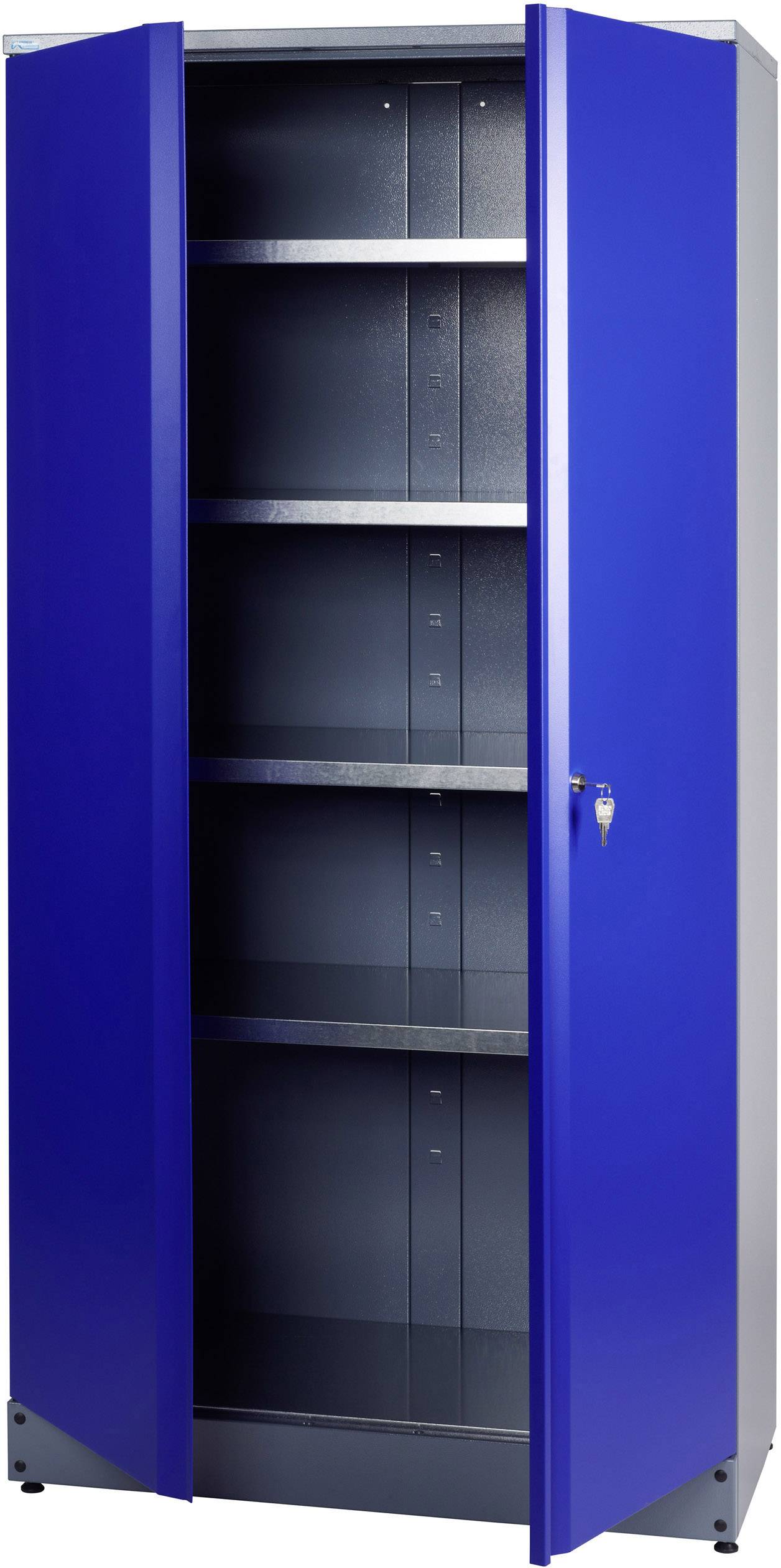 Küpper 70297 Szafka narzędziowa wysoka (S x W x G) 910 x 1800 x 450 mm niebieski, srebrny - obrazek 1