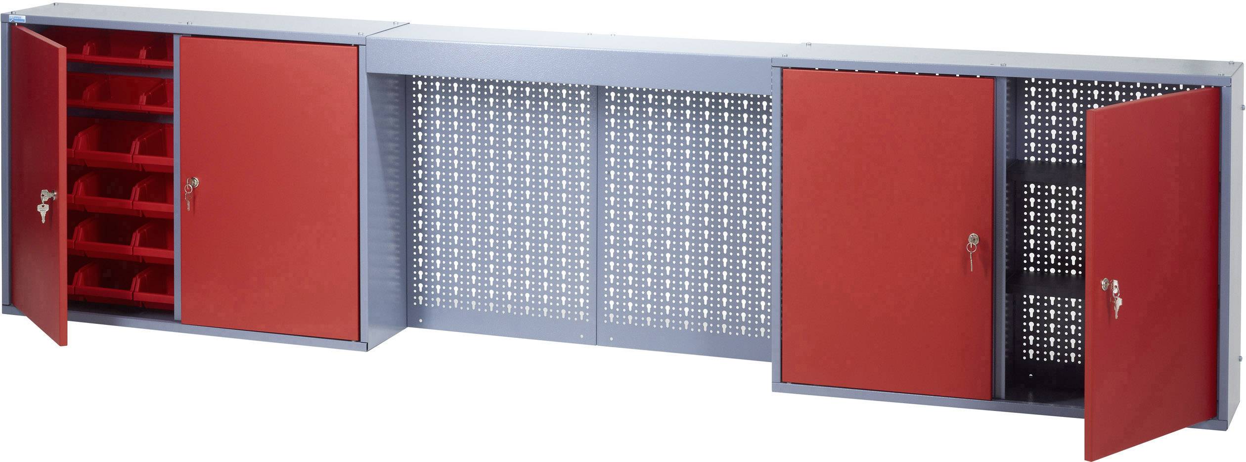 Küpper 70182 Szafka narzędziowa do powieszenia (S x W x G) 240 x 60 x 19 cm srebrny, czerwony - obrazek 1