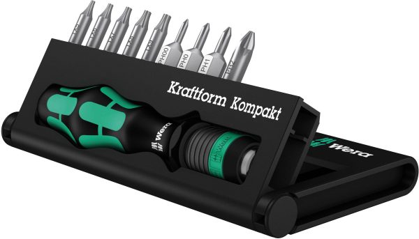 Bity Wera Kraftform Kompakt 11 Plus 05 135942 001, krzyżakowy Phillips, TORX wewnętrzny, stal narzędziowa, 10 szt.