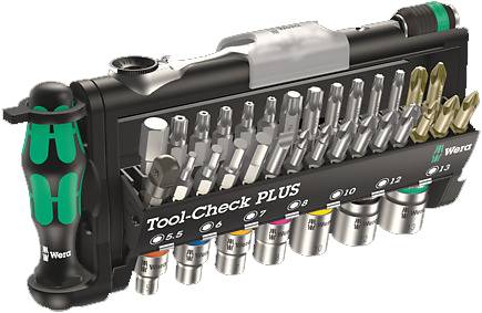 Bity Wera Tool-Check Plus 05056490001 1 zest. płaski, krzyżakowy Phillips, krzyżakowy Pozidriv, wewnętrzny sześciokąt, T