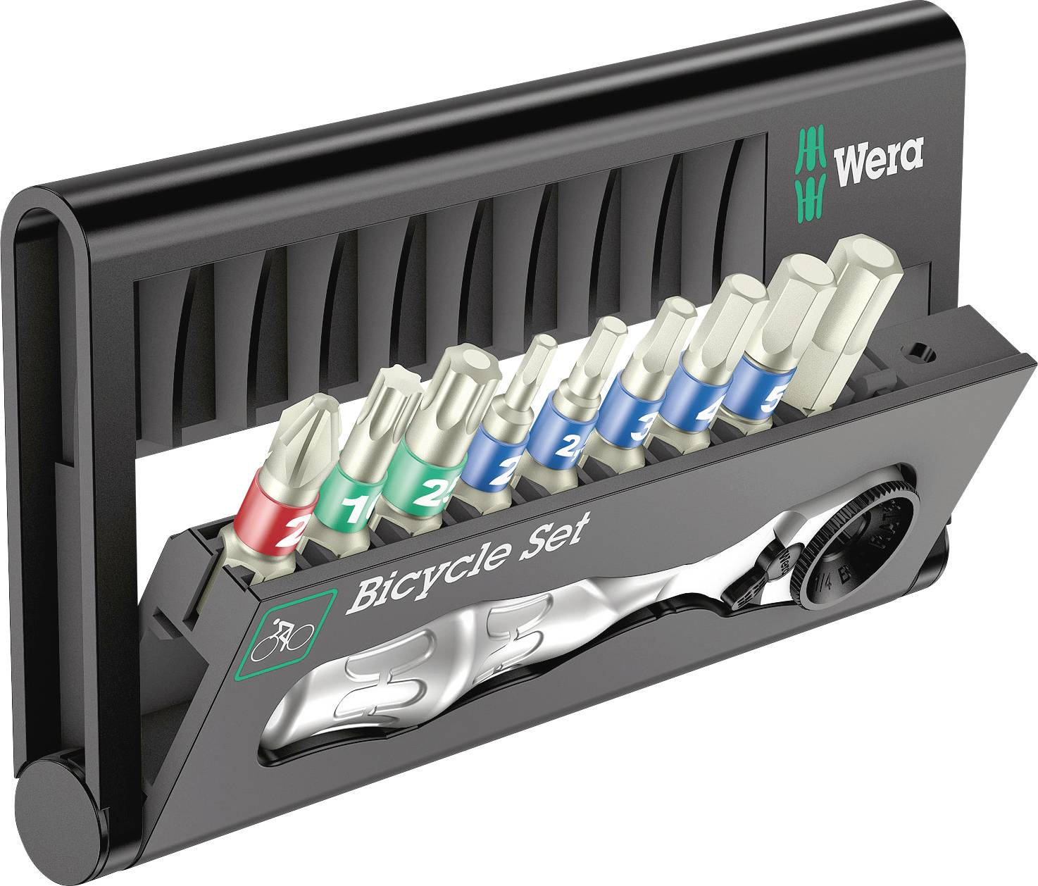 Bity Wera Bicycle Set 9 05004177001 1 szt. krzyżakowy Phillips, TORX, wewnętrzny sześciokąt, zewnętrzny kwadrat - obrazek 1