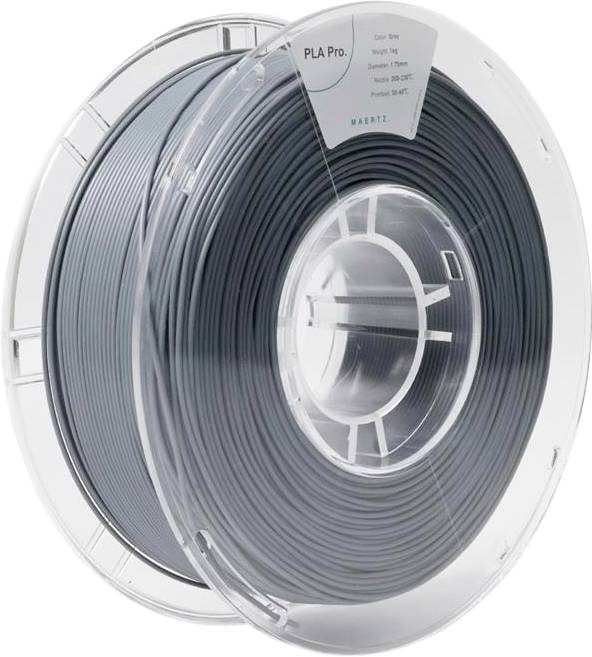 Filament do drukarek 3D PLA Pro Maertz PMMA-1009-009, Średnica filamentu: 1.75 mm, 1000 g, szary