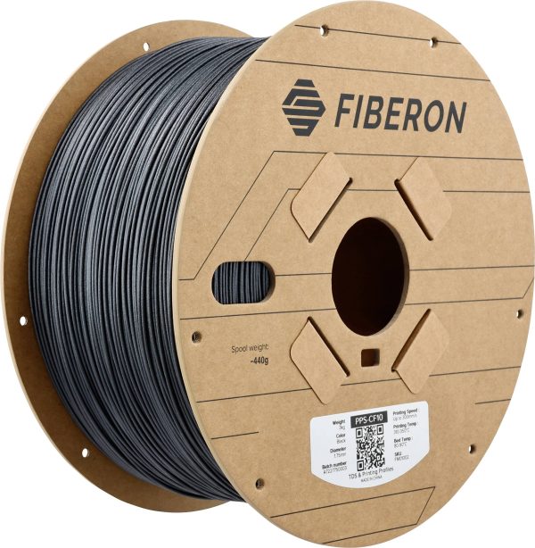 Polymaker FM01002 Fiberon™ PPS-CF10 Filament do drukarek 3D PPS-CF Wzmocniony włóknem węglowym, odporny na chemikalia, ż