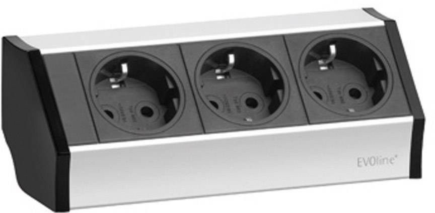 Listwa zasilająca EVOline EVOLINE® V-DOCK CUISINE 159360001300, złącze bezpieczne, Ilość gniazdek: 3 - obrazek 1