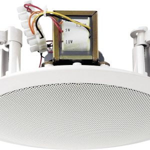 Głośnik sufitowy PA do zabudowy Monacor EDL-26, 95 dB, Moc RMS: 10 W, 80 – 14 000 Hz, 100 V, N/A, Kolor producenta: biał Głośnik sufitowy PA do zabudowy Monacor EDL-26, 95 dB, Moc RMS: 10 W, 80 – 14 000 Hz, 100 V, N/A, Kolor producenta: biał