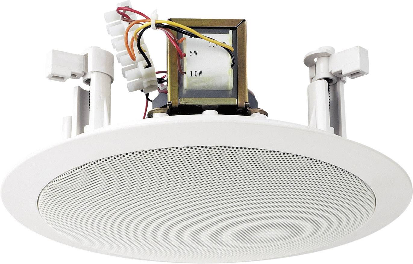 Głośnik sufitowy PA do zabudowy Monacor EDL-26, 95 dB, Moc RMS: 10 W, 80 - 14 000 Hz, 100 V, N/A, Kolor producenta: biał - obrazek 1