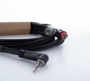 Audio adapter Y Cordial EY 1 WRCC 14858, Jack, RCA/Cinch, 1 m Audio adapter Y Cordial EY 1 WRCC 14858, Jack, RCA/Cinch, 1 m