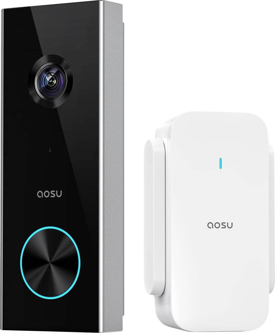 Aosu V8P Wideodomofon WLAN kompletny zestaw 1 szt. szary, biały - obrazek 1