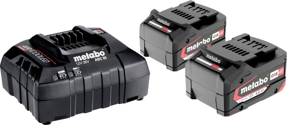 Metabo Basic-Set 2 x 4.0 Ah Stacja ładująca 685050000 zaw. 2 akumulatory - obrazek 1