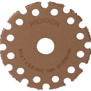 Tarcza tnąca Proxxon Trennscheibe Wofram-Karbid 50×1,3x10mm für z.B. Holz+Fugenmörtel, f.LHW + LHW/A 28556 50 mm 1 szt. Tarcza tnąca Proxxon Trennscheibe Wofram-Karbid 50×1,3x10mm für z.B. Holz+Fugenmörtel, f.LHW + LHW/A 28556 50 mm 1 szt.