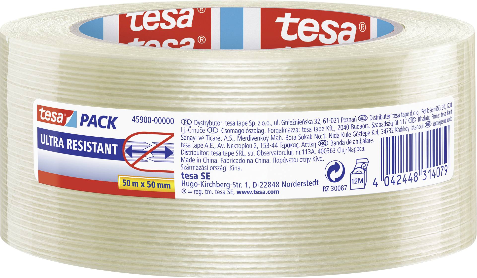 Taśma włókninowa tesa tesapack® 45900-00000-00 ULTRA RESISTANT (D x S) 50 m x 50 mm 50 m 1 szt. - obrazek 1