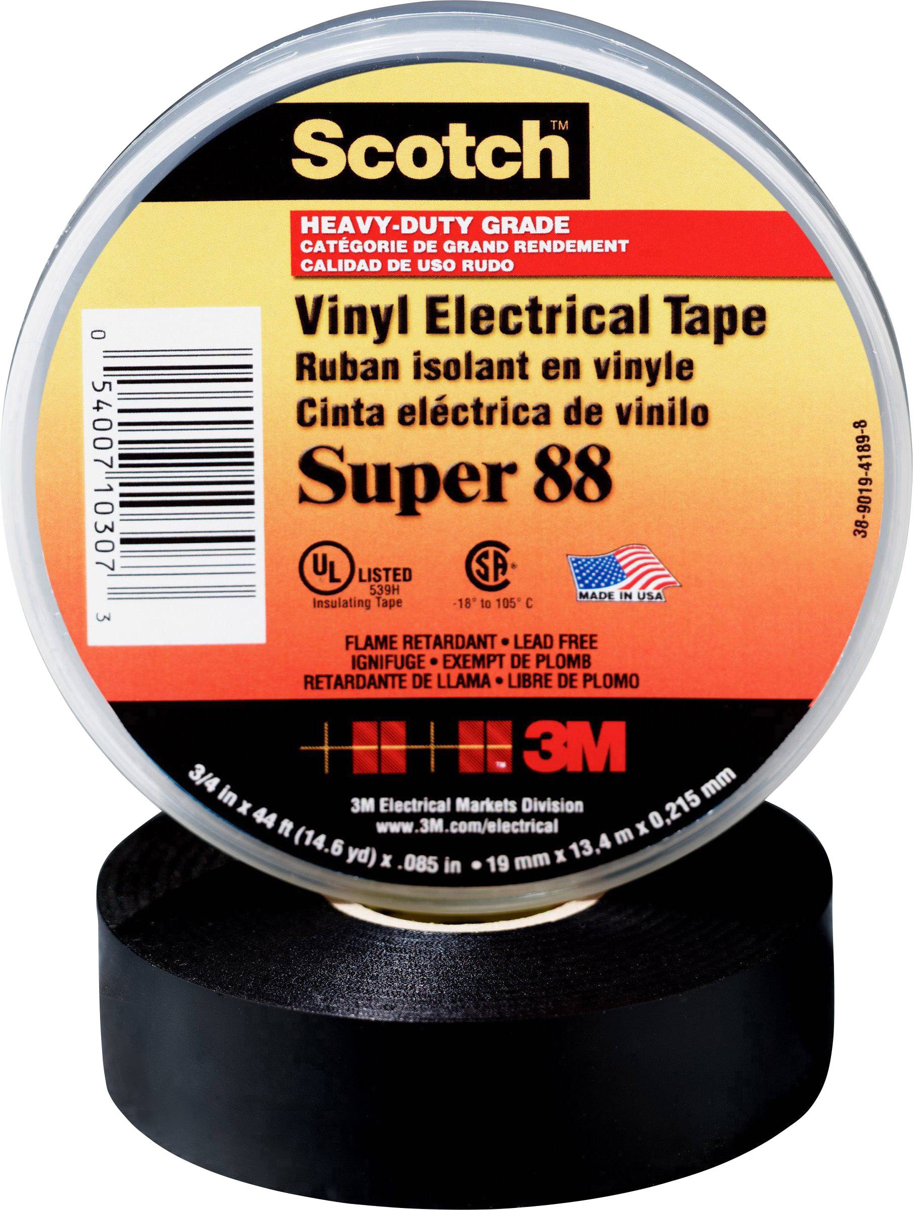 Taśma izolacyjna Scotch Scotch® SUPER88-19X20-B (D x S) 20 m x 19 mm 20 m 1 szt. - obrazek 1