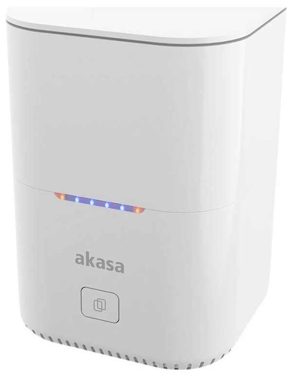 Akasa DuoDock MX Obudowa M.2 SSD USB-C® (USB 3.2 Gen 2) 10 GBit/s M.2 PCIe NVMe 2242, 2260, 2280 AK-DK09U3-WHCMV2