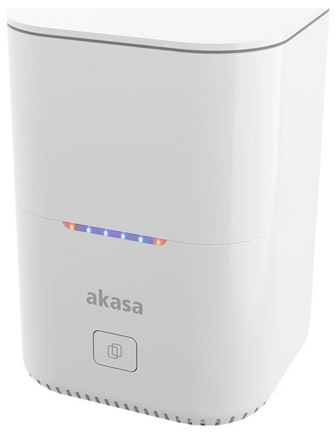 Akasa DuoDock MX Obudowa M.2 SSD USB-C® (USB 3.2 Gen 2) 10 GBit/s M.2 PCIe NVMe 2242, 2260, 2280 AK-DK09U3-WHCMV2 - obrazek 1