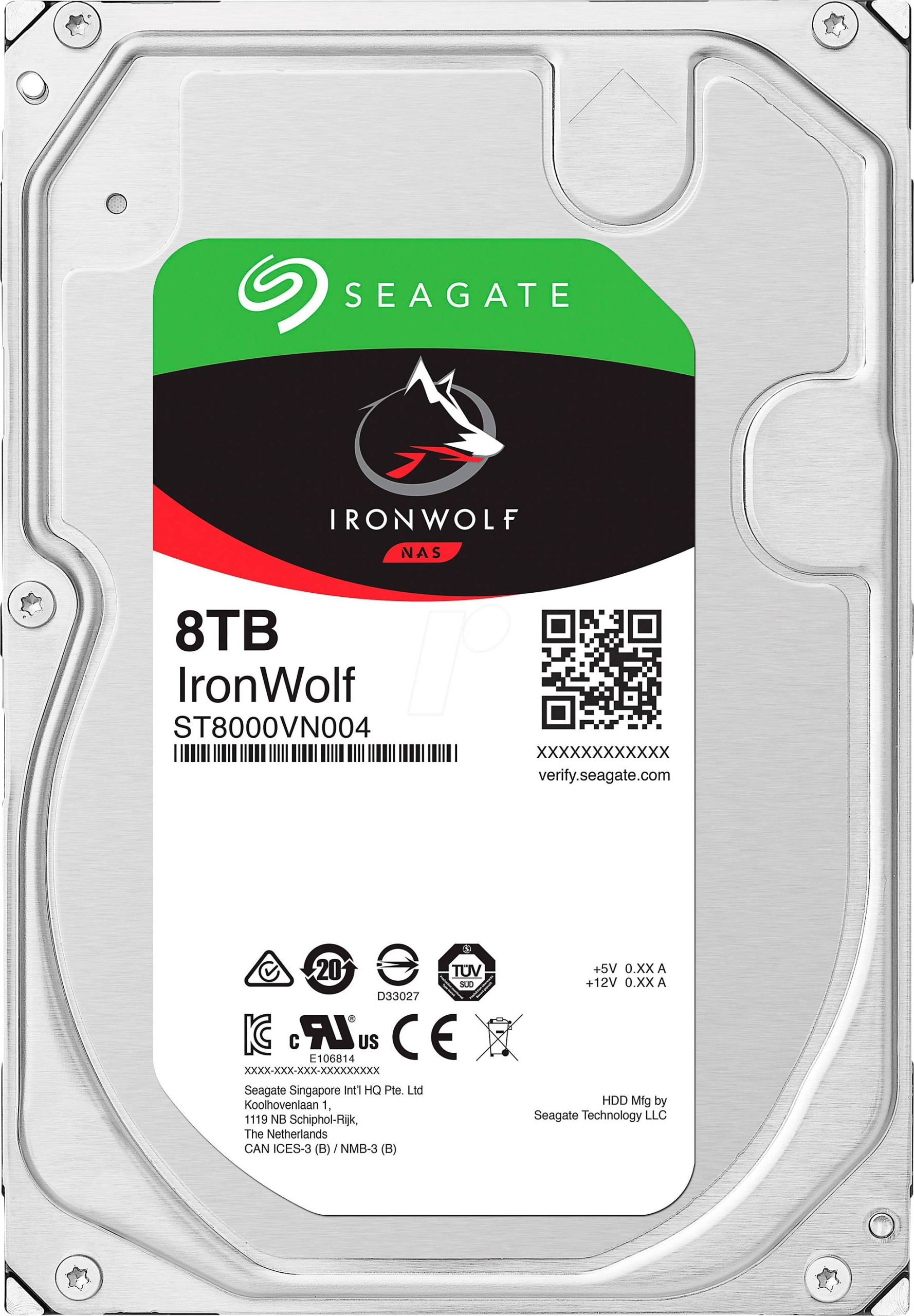 Seagate IronWolf™ 8 TB Dysk twardy wewnętrzny, 3,5