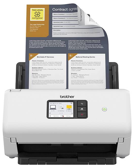Dwustronny skaner dokumentów Brother ADS-4550W ADS4550WUN1 1 szt. - obrazek 1