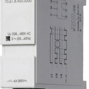 Przekaźnik monitorujący 208 – 480 V/AC 1 zestyk przełączny Finder 70.61.8.400.0000 1 szt. Przekaźnik monitorujący 208 – 480 V/AC 1 zestyk przełączny Finder 70.61.8.400.0000 1 szt.
