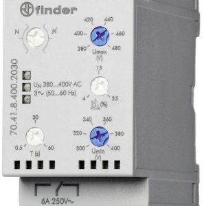 Przekaźnik monitorujący Finder 70.41.8.400.2030, 400 V/AC, 6 A, 1 szt. Przekaźnik monitorujący Finder 70.41.8.400.2030, 400 V/AC, 6 A, 1 szt.
