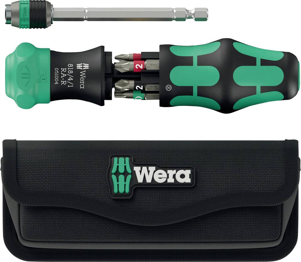 Wkrętak do bitów Wera Kraftform Kompakt 20 RA-R mit Tasche 05051514001 produkt uniwersalny 1/4" - obrazek 1