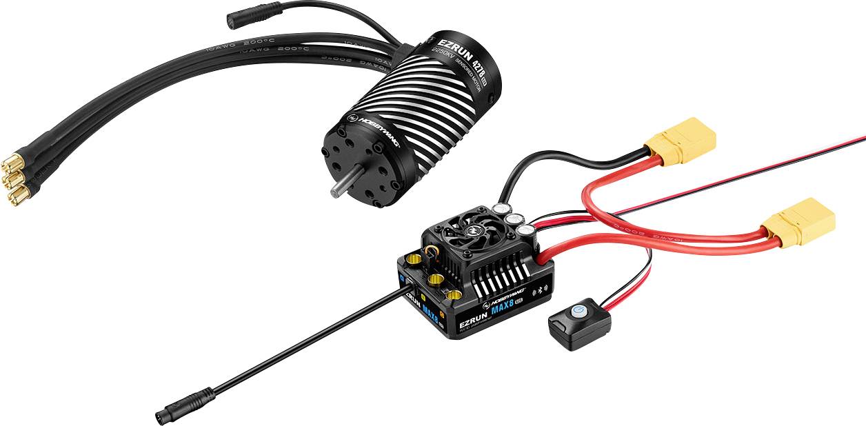 Zestaw napędowy bezszczotkowy do modeli RC Hobbywing Ezrun MAX8 G2S Combo mit 4278SD 2250kV G2R 1 szt. - obrazek 1