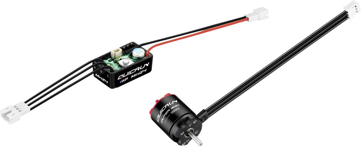 Zestaw napędowy bezszczotkowy do modeli RC Hobbywing Quicrun WP-Mini24 Combo 1621SL 3500kV 1 szt. - obrazek 1