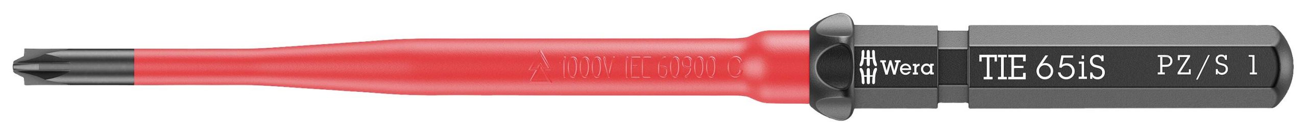 Wkrętak z wymiennymi końcówkami Wera Kraftform Kompakt VDE 65 iS PZ/S # 1 x 157 mm TIE 05006530001 Plus/Minus 1 mm - obrazek 1
