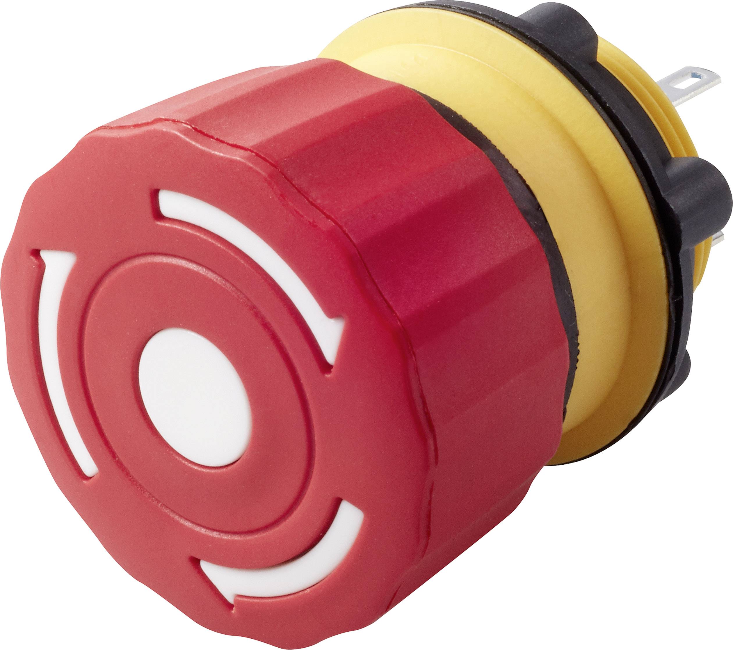 TRU COMPONENTS TC-7494448 Wyłącznik awaryjny TC-LAS1-A22Y-01TSB, 250 V/AC, 1 NC, 1 szt. - obrazek 1