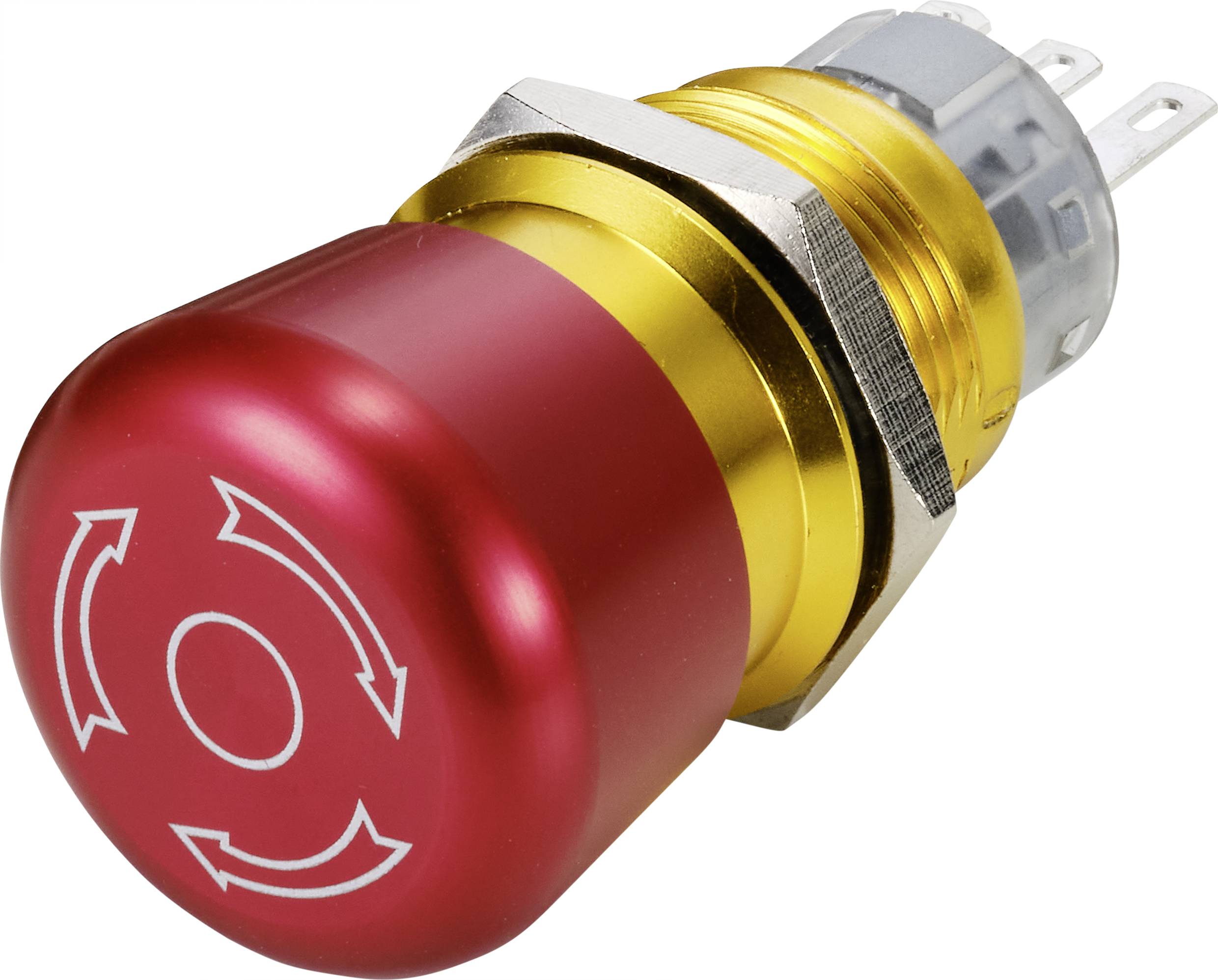 TRU COMPONENTS TC-9219040 Wyłącznik awaryjny, 1 NC, 1 szt. - obrazek 1