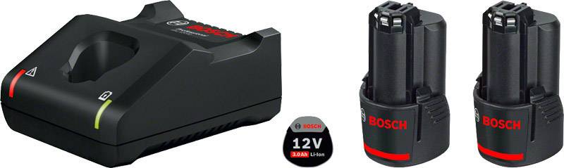 Bosch Professional 1600A019RD GAL 12V-40 + 2x GBA 12V 3.0Ah Ładowarka i akumulator do elektronarzędzi 12 V 3 Ah Li-Ion - obrazek 1