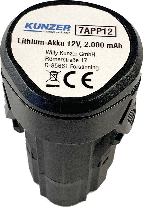 Kunzer 7APP12 Akumulator do elektronarzędzi 12 V 2 Ah Li-Ion - obrazek 1