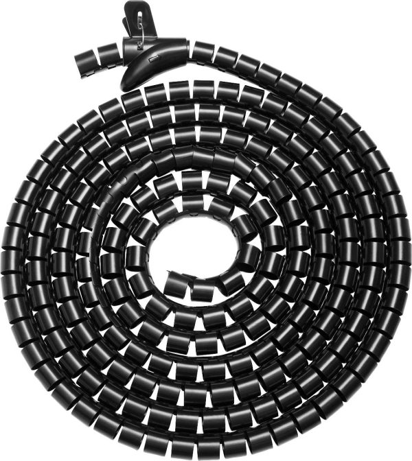 Digitus Wąż spiralny tworzywo sztuczne, PET czarny elastyczne 5000 mm (D x S x W) 5000 x 30 x 30 mm 1 szt. DA-90508