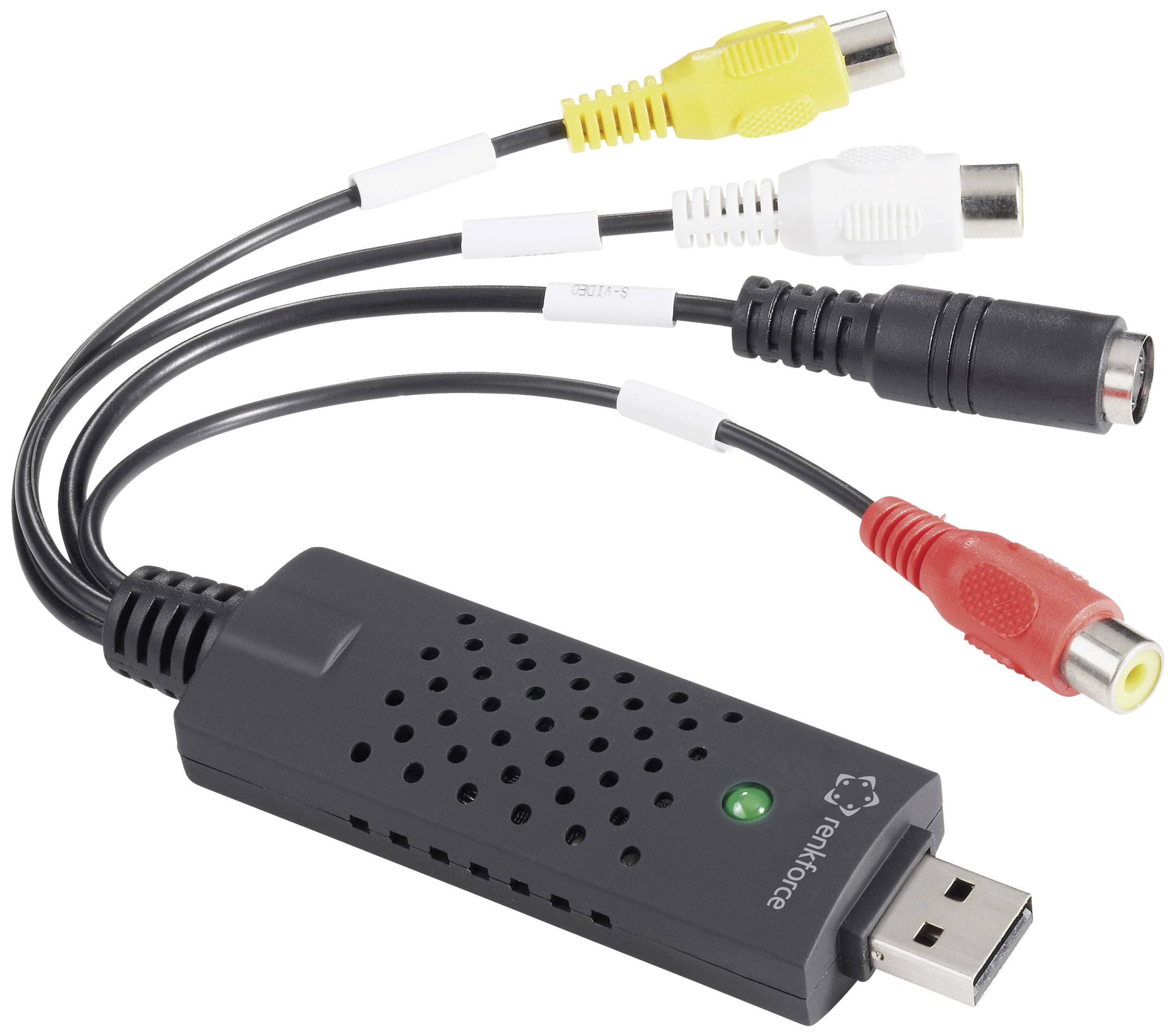 Video grabber Renkforce RF-VC-120 zawiera oprogramowanie do edycji video, Plug & Play - obrazek 1