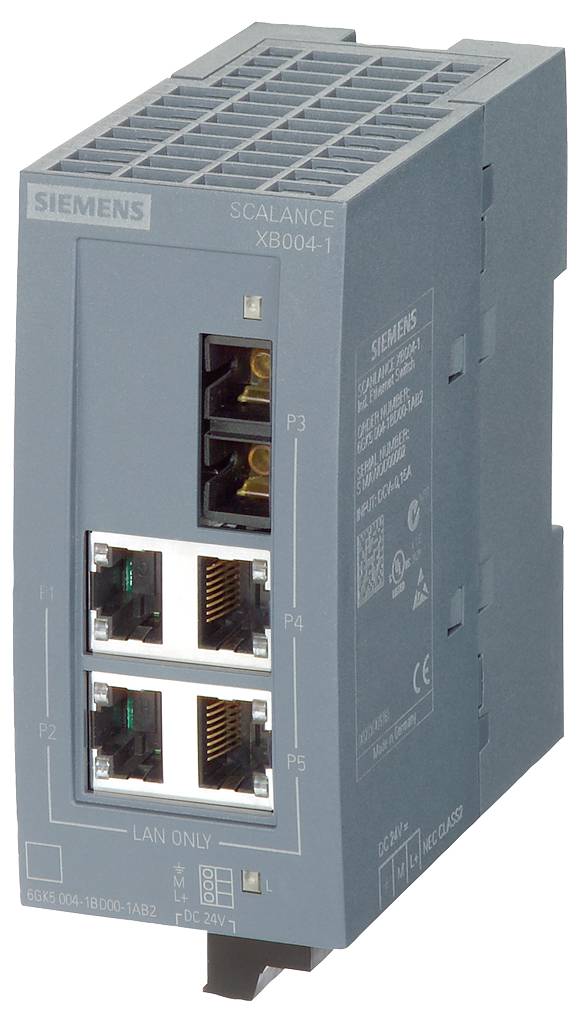 Siemens 6GK50041BD001AB2 6GK5004-1BD00-1AB2 Switch przemysłowy Ethernet 10 / 100 MBit/s