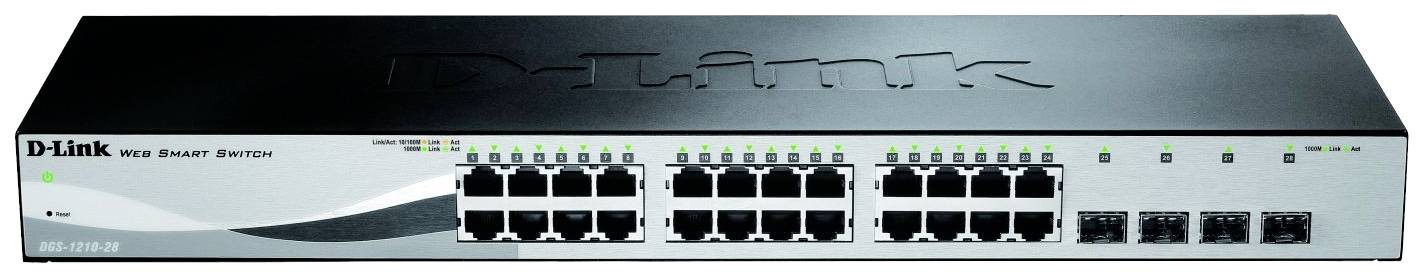 D-Link DGS-1210-28/E DGS-1210-28/E Switch sieciowy 24+4 Porty 56 GBit/s - obrazek 1