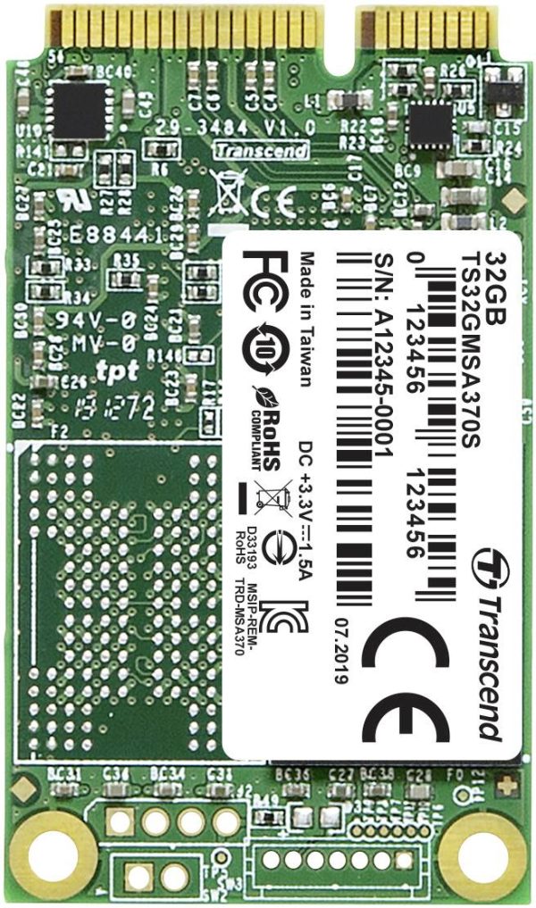 Dysk wewnęrztny SSD mSATA 32 GB Transcend SATA 6 Gb/s Produkt nowy