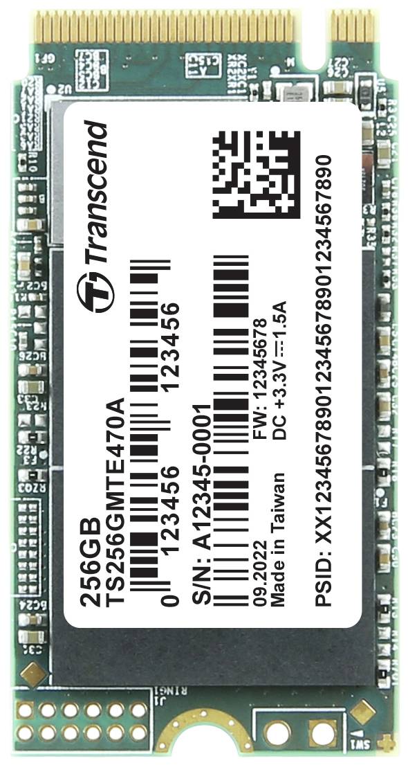 Dysk wewnętrzny SSD M.2 PCIe NVMe 2242 256 GB Transcend MTE470A PCIe NVMe 3.0 x4 Przemysłowy