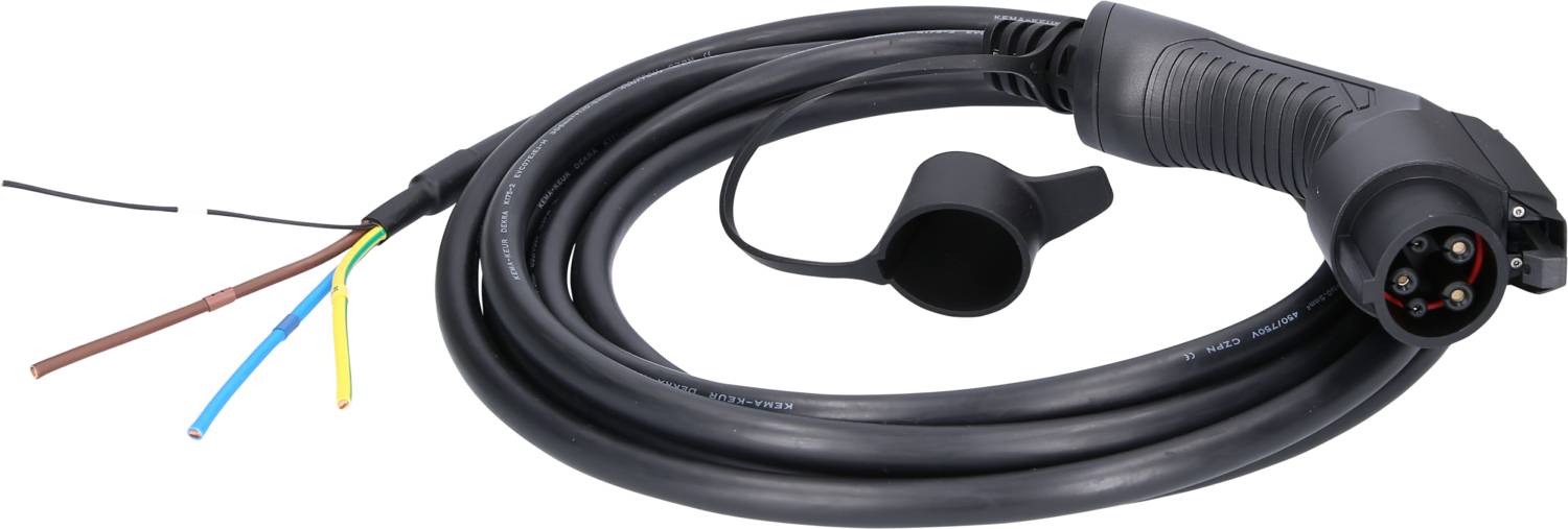 Kabel do ładowania samochodów elektrycznych KS Tools 117.7225 5 m - obrazek 1