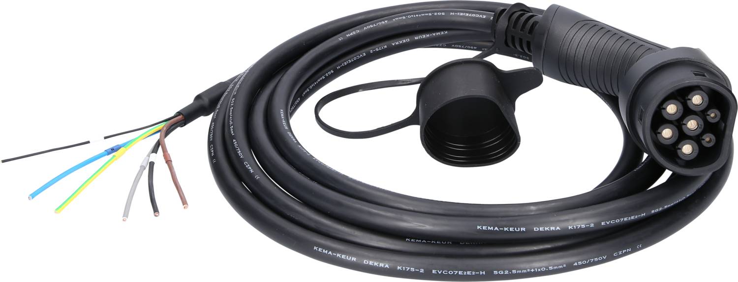 Kabel do ładowania samochodów elektrycznych KS Tools 117.7235 5 m - obrazek 1