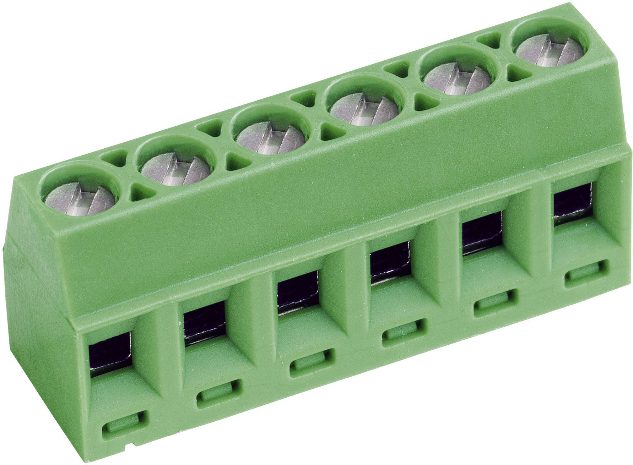Złącze skręcane PTR AKZ602/8-3.81-V, 8 pin, RM 3,81 mm, 1,5 mm2, 13,5 A, 130 V, zielone - obrazek 1