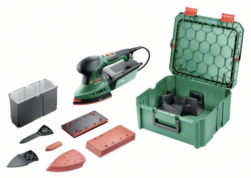 Szlifierka uniwersalna Bosch Home and Garden PSM 200 AES + SystemBox 06033B6002 200 W - obrazek 1