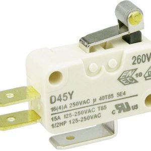 Mikroprzełącznik D453-V1RA 250 V/AC 16 A 1 x wł/(wł) ZF chwilowy 1 szt. Mikroprzełącznik D453-V1RA 250 V/AC 16 A 1 x wł/(wł) ZF chwilowy 1 szt.