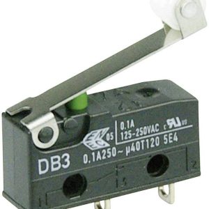 Mikroprzełącznik DB3C-A1RC 250 V/AC 0.1 A 1 x wł/(wł) ZF chwilowy 1 szt. Mikroprzełącznik DB3C-A1RC 250 V/AC 0.1 A 1 x wł/(wł) ZF chwilowy 1 szt.